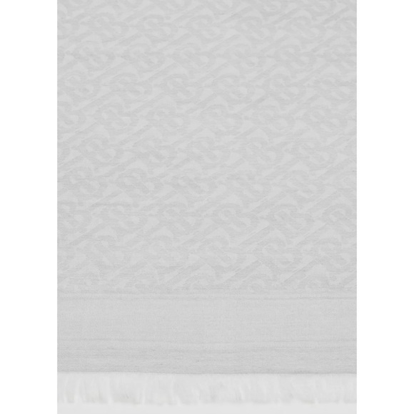 Burberry - Monogram Wool Silk Jacquard Scarf - Picture 2 of 14